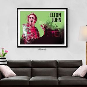 Elton John Poster Music Wall Art Print (24x18)